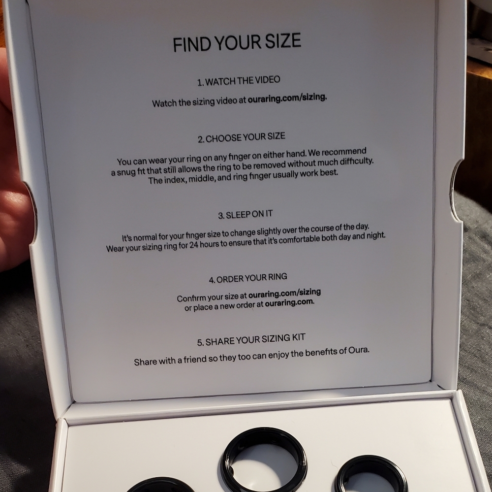 Oura ring size kit